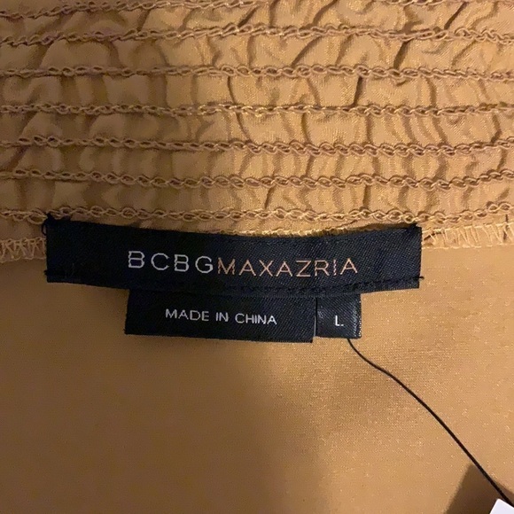 BCBG Silk Charmeuse Puffy Sleeve Top L - Picture 6 of 8